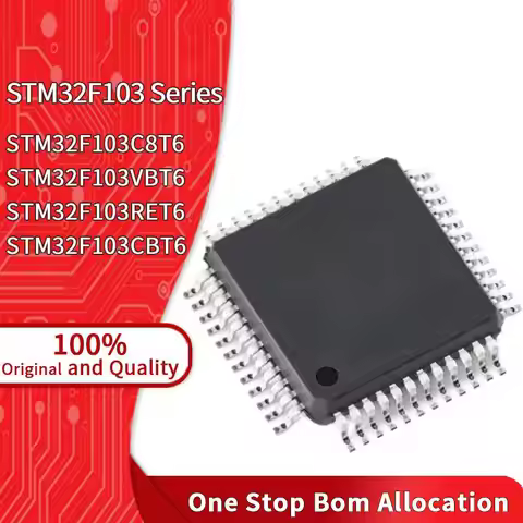 STM32F103C8T6 STM32F103VBT6 STM32F103RET6 STM32F103CBT6 LQFP48/64/100 Microcontroller STM32F103 Inte