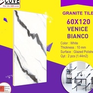 EF GRANITE TILE COVE 60x120 VENICE BIANCO PUTIH CORAK ABU / GRANIT KW1