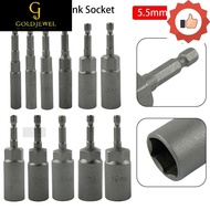 [MDJ]  1Pcs Hex Socket, 5.5-19mm Magnetic Nut Screwdriver Key Drill Bit Adapter,  1/4" Hex Pneumatic