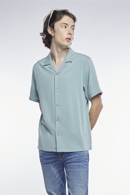 ESP เสื้อเชิ้ตแขนสั้นเฟรนช์ชี่ ผู้ชาย สีเขียว | Short Sleeve Frenchie Shirt | 3754