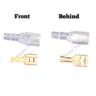 20PCS 6.3MM CABLE LUG WITH COVER