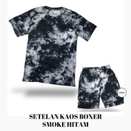 KATUN TOP ONE SET T-SHIRT BOXER SHORTS JUMBO SHORT SLEEVE PRINTING COTTONSMOKE OVERSIZE SIZEBIG FOR 