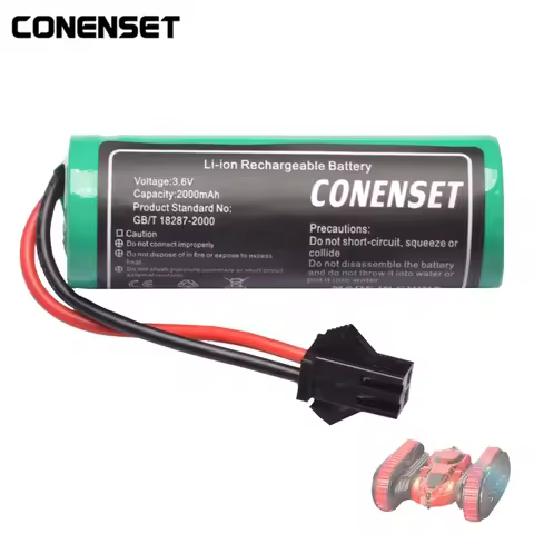 3.7V 2000mAh 18500 Replacement Battery For RC toys S900 FT008 Remote control helicopter car Tank Gun