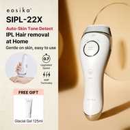 eosika 22X IPL Laser Hair Removal Device, Painless, Visible Results in 3 weeks, Auto SkinTone Sensor
