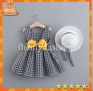 KATUN Girls' clothes [Kids Dress square RO] Cotton stripe children's Dress Two-piece girls' Dress