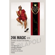 24k Magic Album Cover Poster - Bruno Mars
