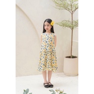 LEAH baby girl Dress with 3 layers of loose mushroom CoolSlingshotch for children 3,4,5,6,7,8,9,10 y