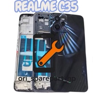CESING HOUSING BACKDOOR + BEZZEL + FRAME REALME C35