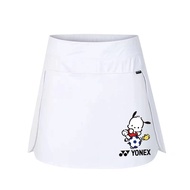 YONEX Tennis Suit Women's Sports Short Skirt Quick drying Badminton Tennis Pants Skirt High Waist Fitness Running Marathon Half Skirt Mesh Fast Dry Table Tennis Skirts Tennis Skirt