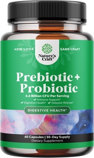 Prebiotics and Probiotics Gut Health Supplement - Super Potent Digestive Health Acidophilus Probiotic Capsules with Men and Womens Probiotics and Prebiotics for Colon Digestive Support and Immunity