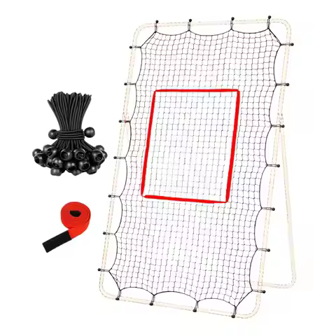 Volleyball Net Rebounder Fit 7 x 4Ft Frame 1.5in Mesh Adjustable Catcher Rebounder Volleyball Net Wi