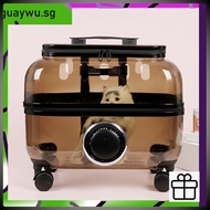 Pet Stroller Portable Adjustable Pet Carrier Large Space Cat Stroller Transparent Cat Carrier Bag qw