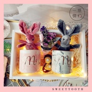 Ready Stock ~ 20CM Bunny Soft Plush Toy Doll Rabbit Doll Gift box/ birthday celebrations/ gift hamper/wedding/door gift