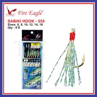 (6'S) Fire Eagle Sabiki Hook 555 Fishing Hook Mata Kail Ikan Cencaru, Ikan Talang  ikan Selar, ikan 