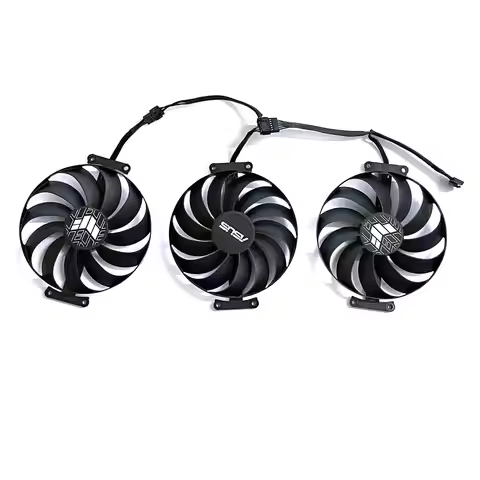 UKGF 7PIN T129215SU CF1010U12D 6800XT FAN For ASUS Radeon RX 6950XT 6900XT 6800 6700 XT TUF OC GAMIN