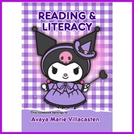 ✙ ◪ ◬ SANRIO PERSONALIZED NOTEBOOKS 50 LEAVES KUROMI  WRITING COMPOSITION SPIRAL