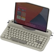 Compatible for AJAZZ AF84 Wireless Retro Typewriter Keyboard 75% 82-Key Round Keycap with Stand for 