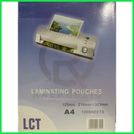 ۩ ▥ LCT Laminating Film 125 microns A4 Size / 250 microns A4 Size (100 sheets)