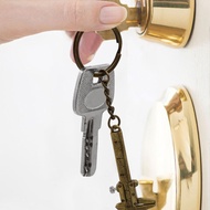 DOU Mini Pocket Vernier Caliper Keyring Measure Tool Zinc Alloy Keychain Handy Tool