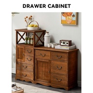 YUA Chest Drawer Cabinet/ Solid Wood/ Cabinet Storage/ Drawer Cabinet/ Simple Cabinet Drawer Storage