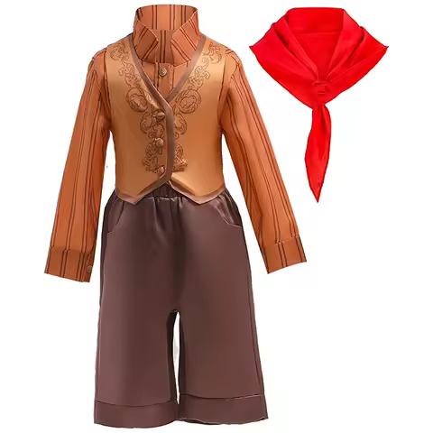 4PCS Toddler Baby Boys Encanto Costume Antonio Outfit Kids Madrigal Prince Halloween Dress Up Cospla