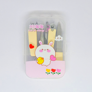 Gratis Ongkir - Set Manicure Karakter Lucu 7 in 1 / Gunting Kuku Set Travelling Manicure Pedicure