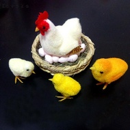 Devoko Realistic Chicken Hen Eggs Animals Model Figurine Toy Home Party Decor Toy