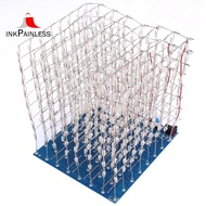 DIY Kit 3D Led Cube Light 8x8x8 3D8 4.5-5.5V Soldering Project Kit Squared LED Cube