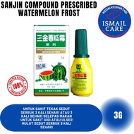 SANJIN COMPOUND PRESCRIBED WATERMELON FROST 3G(sakit tekak,ulser mulut,sakit gigi)