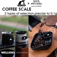 Wellhike Coffee Scale Rechargeable Battery Kitchen Scale Digital Electronic Weight Barista Machine E