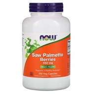 Exp: July 2026, Now Foods, Saw Palmetto Berries, 550 mg, 250 Veg Capsules