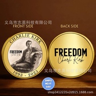 New Product Charlie Kirk Commemorative Coin Charlie Kirk Memorial Coin Collection Commemorative Meda