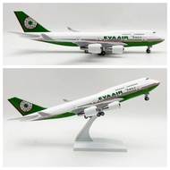 B747 EVA Airplane Model with Wheel with Landing Stand 30CM Resin Airplane Model Simulation Static Or