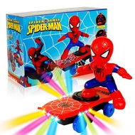 Spiderman Scooter Electric Stunt Automatic Flip Rotation Bright Light Music Toy for Kid