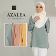 AZALEA BLOUSE MATTE SATIN BLOUSE MUSLIMAH EXCLUSIVE BLOUSE LABUH BLOUSE CANTIK WOMEN BLOUSE MUSLIMAH