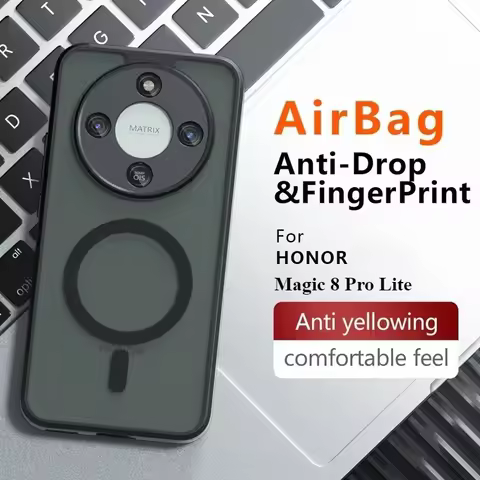 N52 Magnetic Charge Shockproof Matte Case For Honor Magic 8 Pro Lite 7 6 X9D 400 200 Lite Skin-Frien