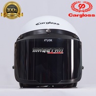 HELM CARGLOSS ORIGINAL + KACA FLAT/DATAR ORIGINAL INJAK