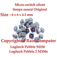 Micro Switch Click Mouse Logitech Pebble M350Silent Logitech Pebble 2 M350s, 6*6*4.3mm/