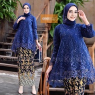 Tunik kebaya Blouse rinjani tulle | Kebaya modern | Kebaya cantik dan modis | Baju outfit brukat pes