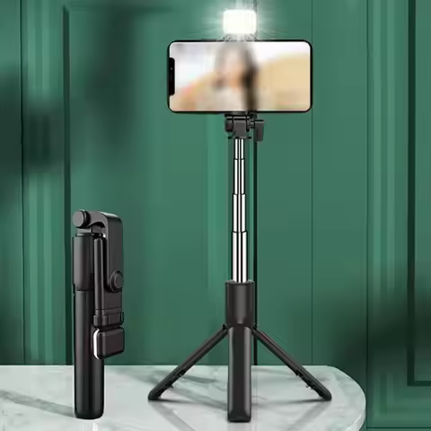 Phone Holder Tripod Selfie Stand Travel Tripod Extendable Selfie Stick For IPhone Selfie Stick With 