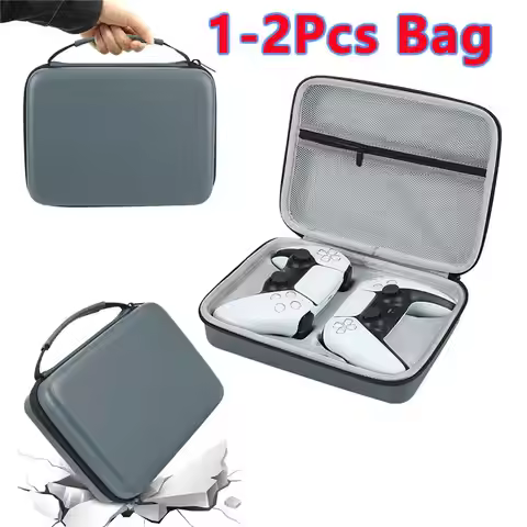 1-2Pcs Hard EVA Carrying Case For Playstation PS5 Two Gamepad Cover Shell Protective Storage Bag For