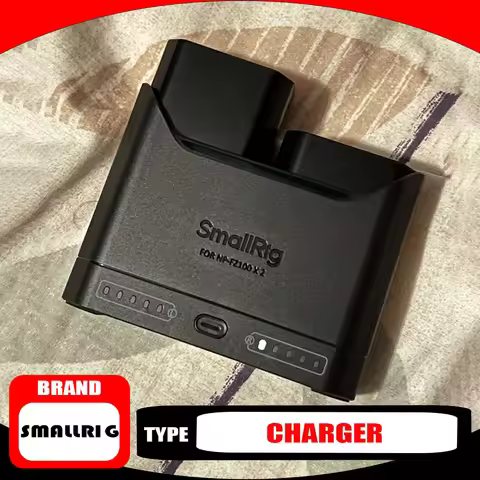 Smallrig 22W Dual Slot Camera Battery Charger Fast Compatible for Sony Canon Nikon Panasonic NP FZ 1