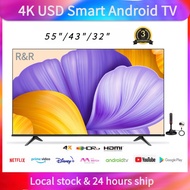 Smart TV 4K Android TV | 32inch 43inch 55inch Digital TV | Wifi |Netflix&amp;Youtube | Dolby Audio | HDR 10