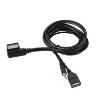 Music AMI MMI Interface USB Charger 3.5mm Mini Jack Aux MP3 Cable for VW for AUDI S5 Q5 Q7 A3 A4L A5 A1