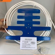 DVB-T2 smart 15m blue antenna Combo for TVs and CASIO wire digital players