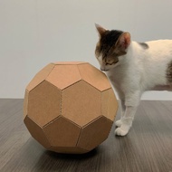 圓形貓不抓球SOCCER~紙製寵物兒童玩具 自行組裝
