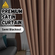 Premium Satin Semi Blackout Curtain, Blackout Curtain, Affordable Window Blackout Curtain, Blackout 