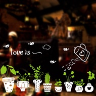 X XH3967 Zhonglan Warm Plant Fresh Small Potted Plant Baseboard Living Room Bedroom Store Glass Deco