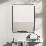XYBathroom Mirror Bathroom Mirror Framed Punch-Free Toilet Toilet Toilet Wall Hanging Explosion-Proof Wall-Mounted Glass