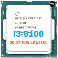 ซีพียู CPU Intel Core i3-6100 3.7GHz 2คอ4เทรด LGA 1151 ฟรีซิลิโคน1ซอง i3 6100